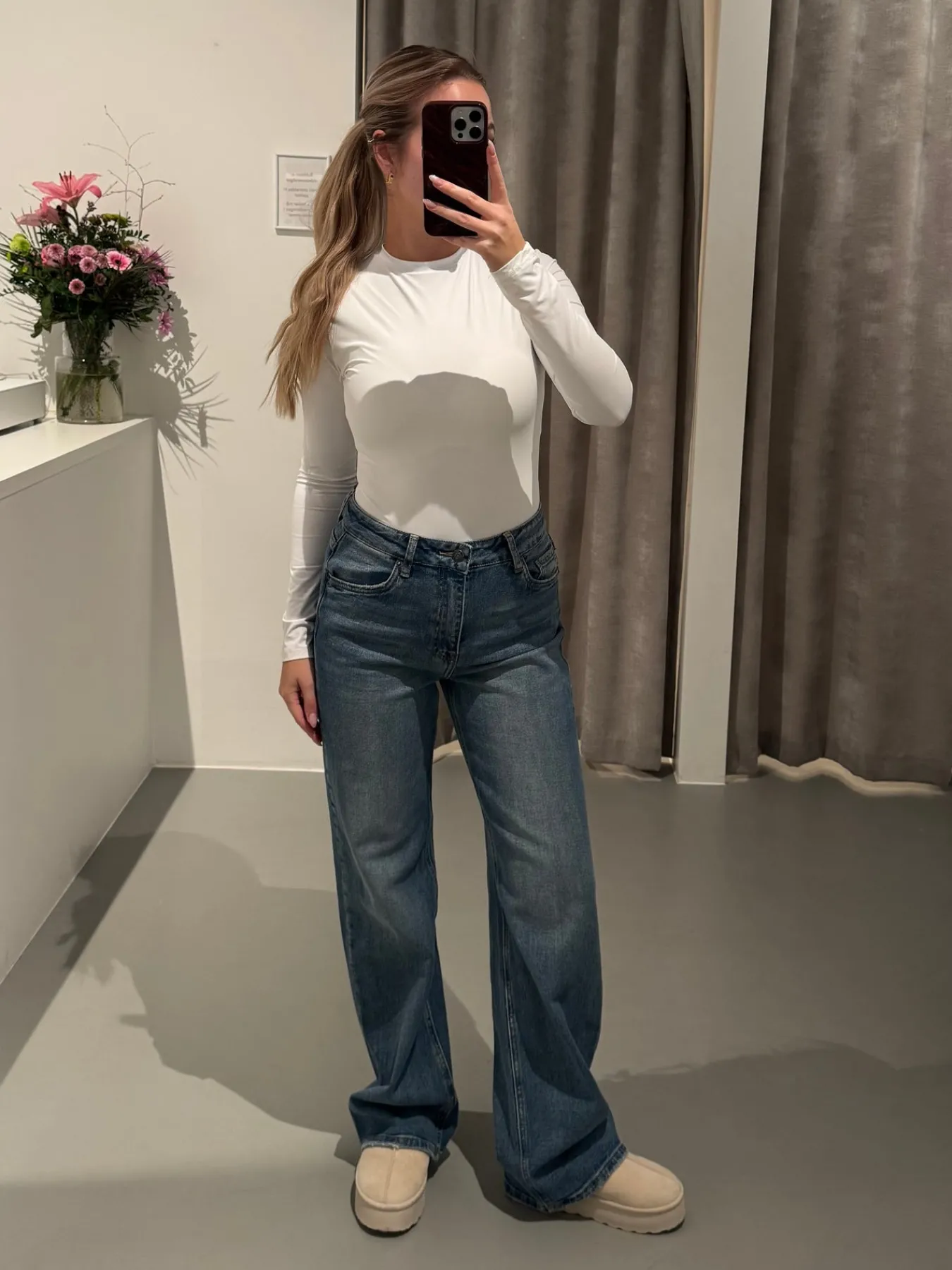 Astrid Frank Bluser|Malou crew neck bodystocking