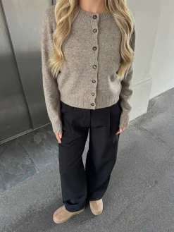 Astrid Frank Cardigan|Strik|Sage cardigan